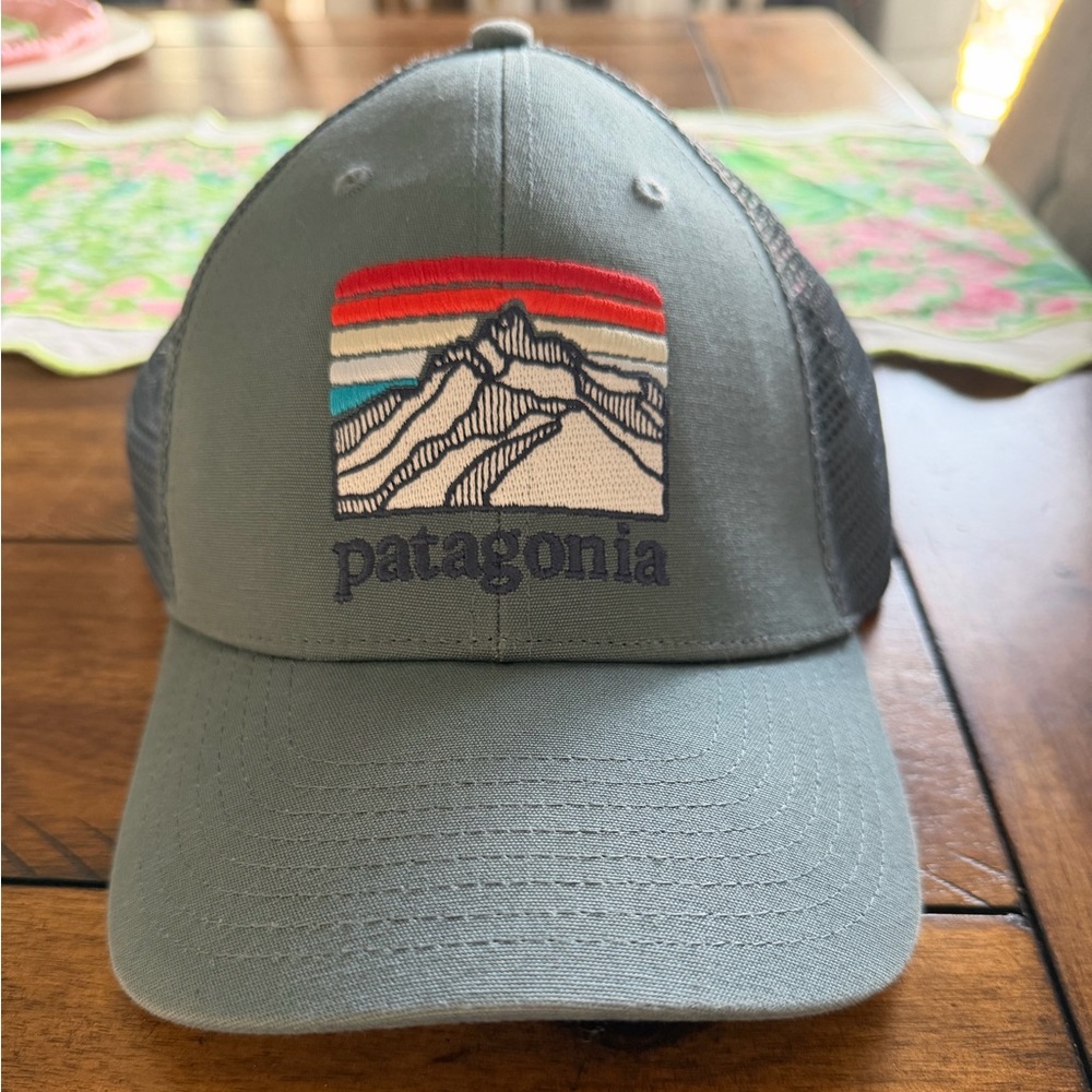 Patagonia Gray and Black Trucker Hat